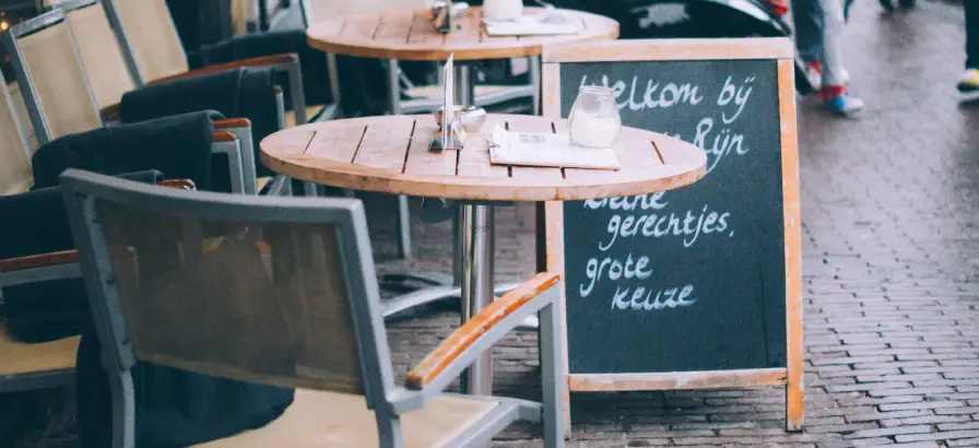 A cafe in The Netherlands